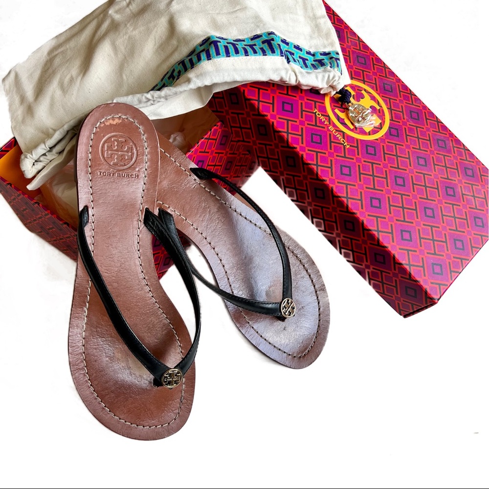 Tory Burch Black Terra flip-flop
